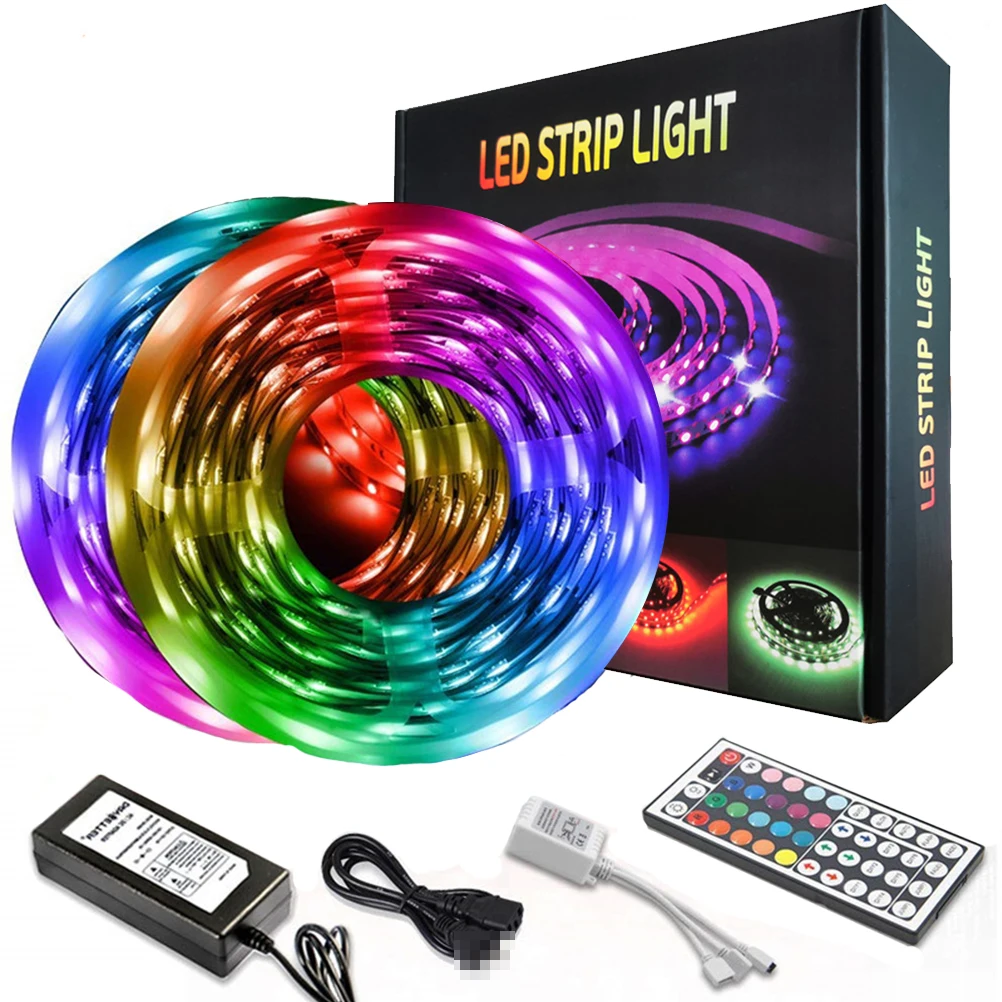 5050 RGB светодиодный светильник с ИК пультом дистанционного управления DC 12V 5M 10M