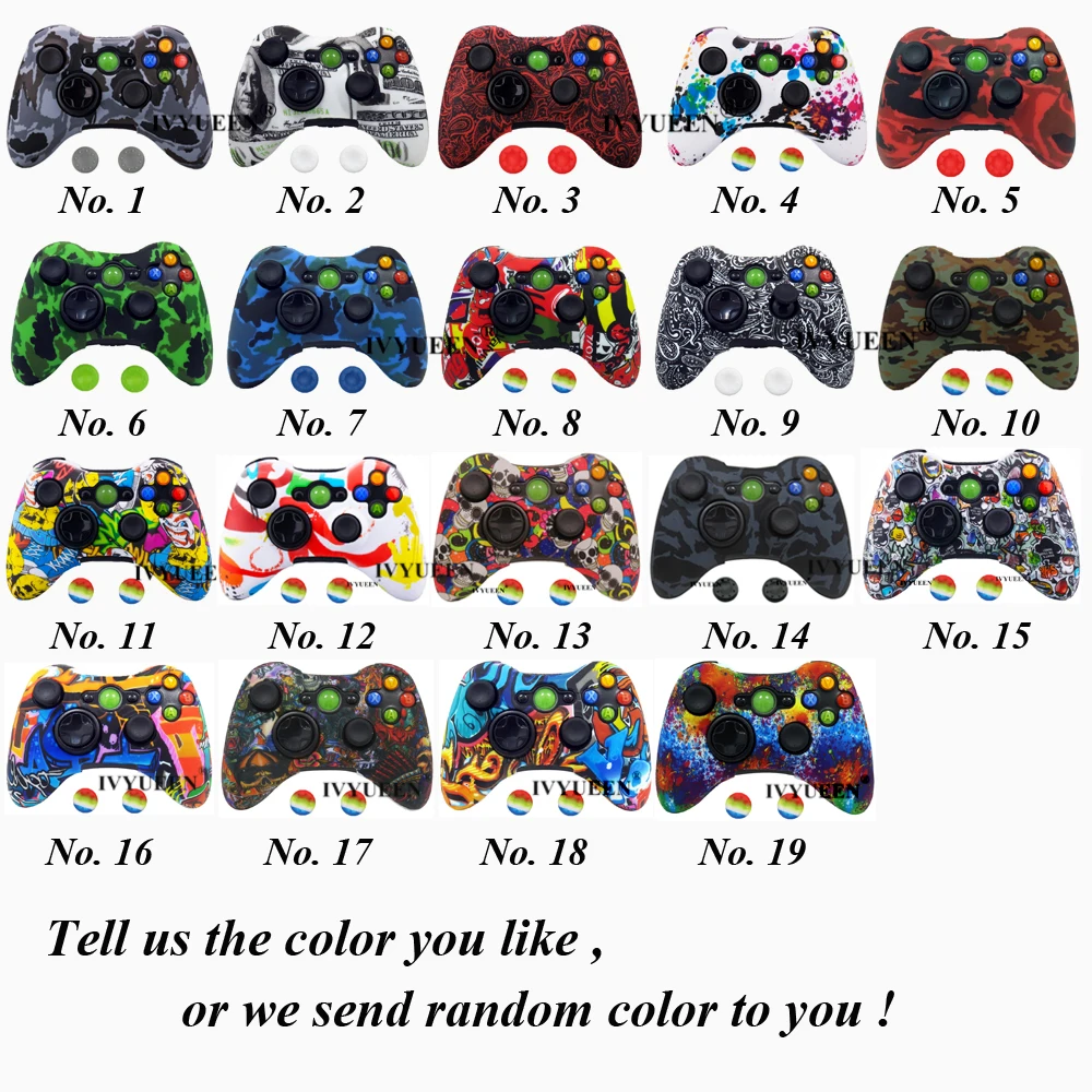 IVYUEEN для microsoft Xbox 360 проводной/беспроводной контроллер силиконовый резиновый защитный чехол с кожаными ручками аксессуары для игр