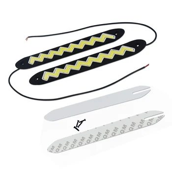 

2PCS 2019 new LED arrow turn water running horse outside highlighting universal daytime running light