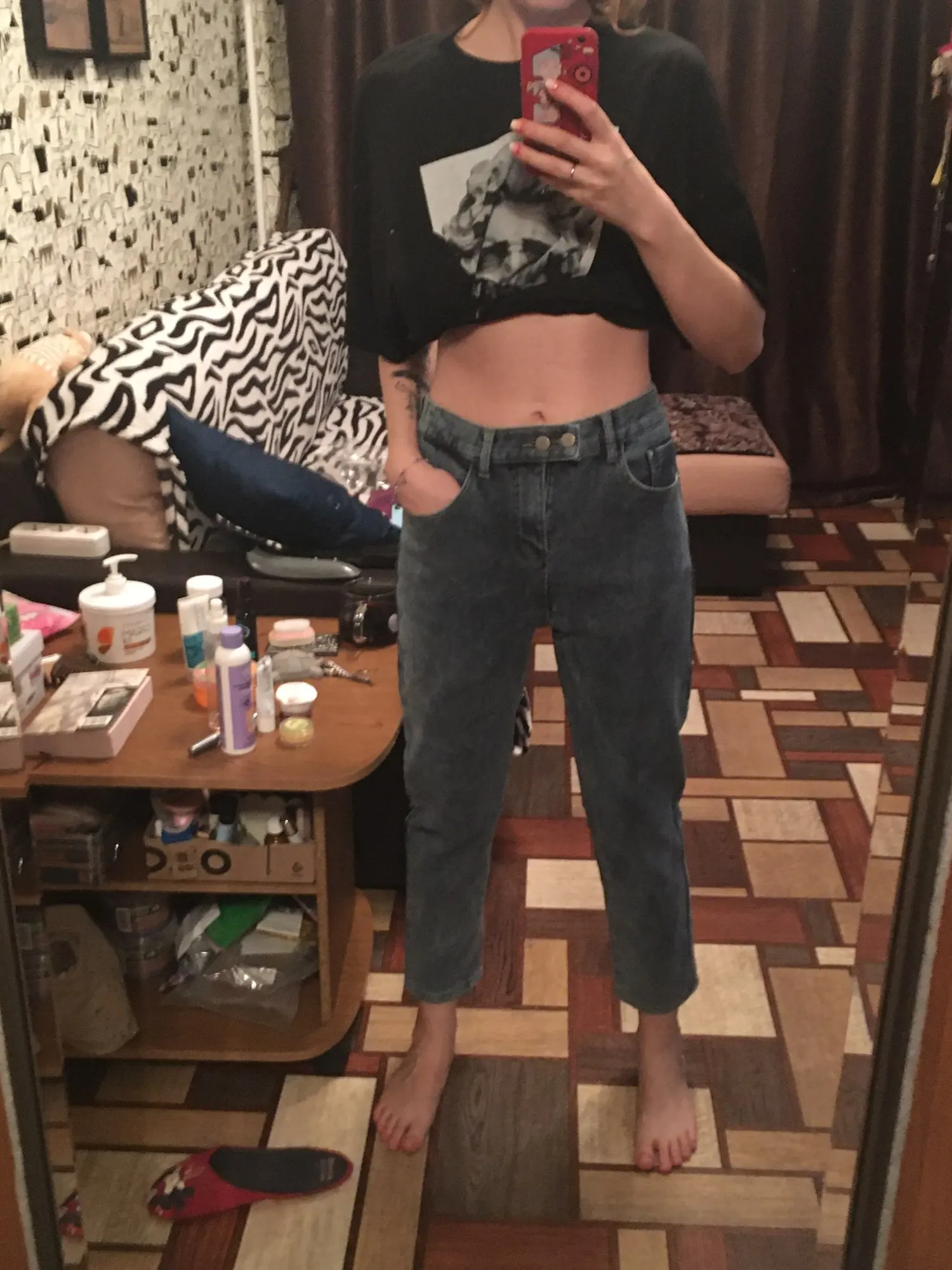 Winter Girls Jeans Women Soft High Waist Women'S Trousers Denim Loose Streetwear Woman Pants Femme Pantalon Mujer Thick Velvet