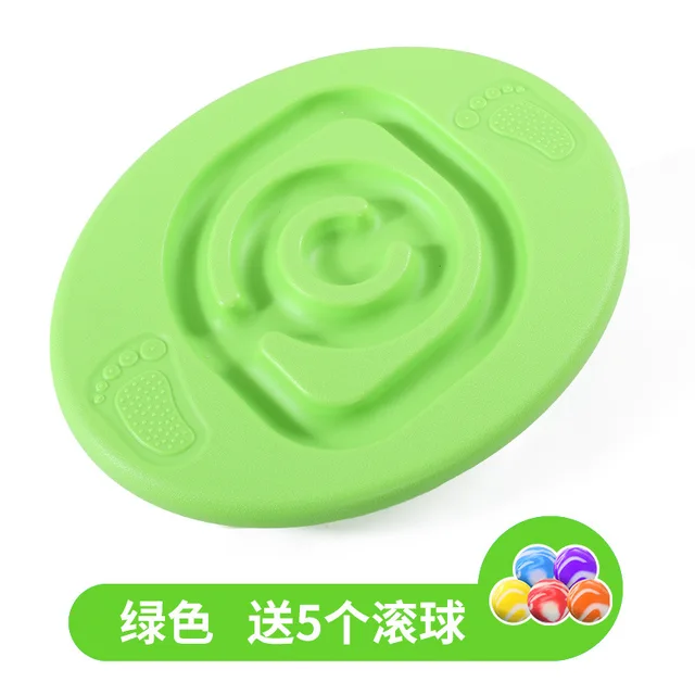 Kindergarten Are All Training Equipment Snail Balance Board Children Household Type Egg Balance Concentration Training Toys green