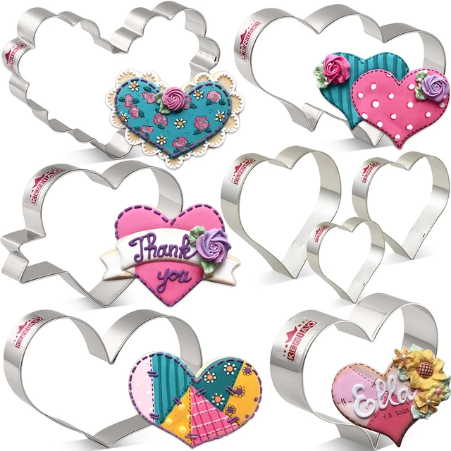 Stainless Steel Cookie Cutter Set  Cookie Cutters Biscuit Day - Valentine's  Cookie - Aliexpress