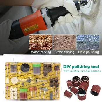 

105pcs Electric Suit Sandpaper Bar Circle Wool Polishing Wheel Abrasive Paste Grinding Tool Set Tool Kits Steel Brush Carpenter