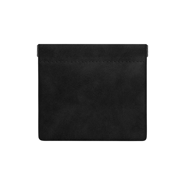 BUBM Mini Small Wallet Change Bag Coin Purse Money Change Bag Key Earbuds Storage Bag Credit Card Holder Case For Boys Girls L-black