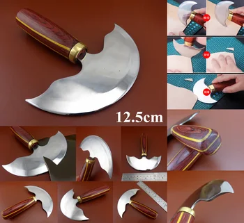 

1pc 12.5cm Leather Craft Swiss Steel Round Head Cutting Cutter Knife Tool Sewing Stitching Carving Stamping Punch Chisel Needle