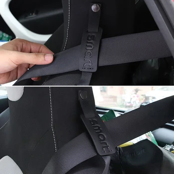 

Leather Car Seat Belt Holder For Smart Fortwo Forfour 453 2015-2018 Driver Seat Protection Neck Auto Interior Accessories