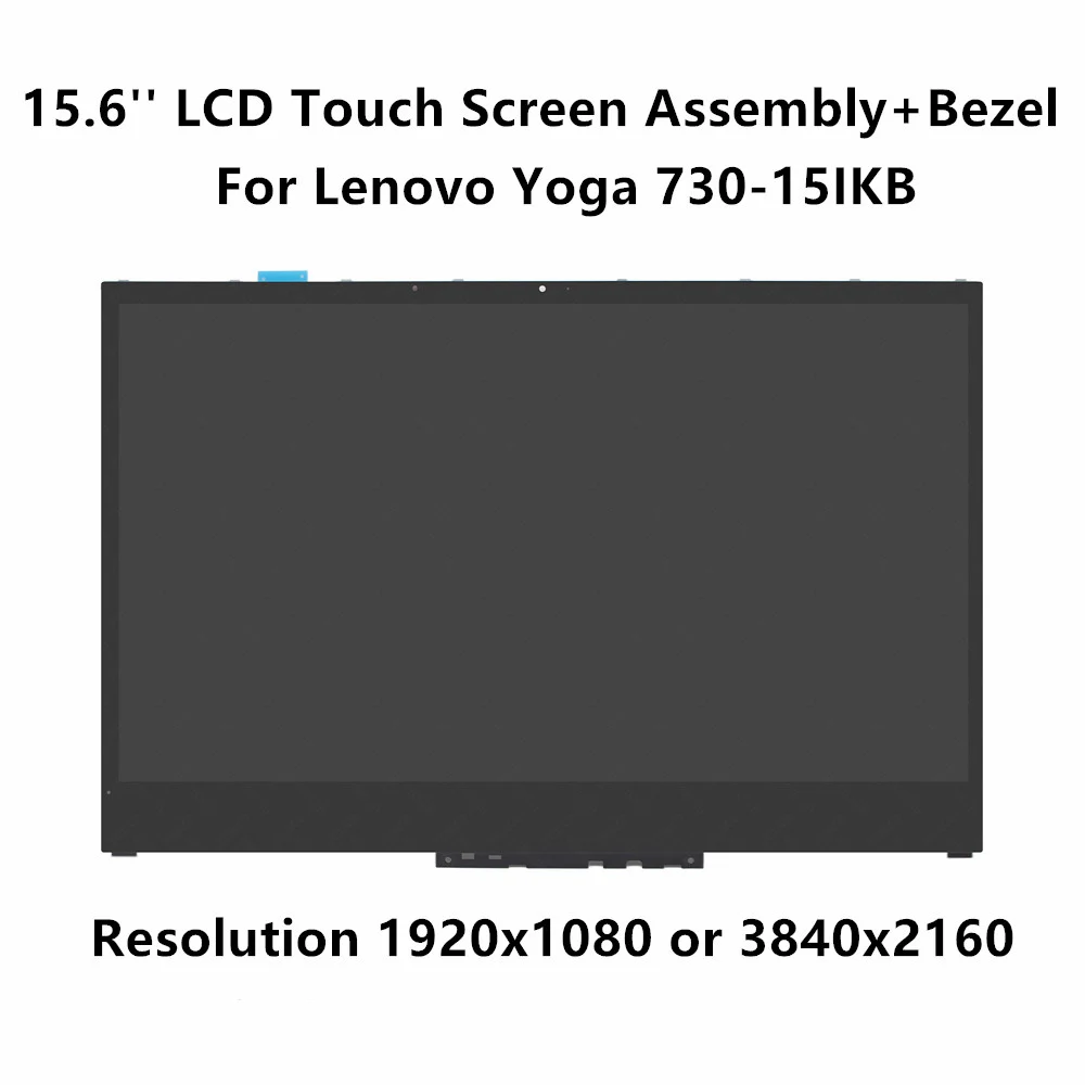 Светодиодный сенсорный ЖК дисплей дигитайзер в сборе с рамкой для lenovo Yoga 730 15IKB