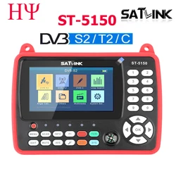 SATLINK ST-5150 DVB-S2/T2/C COMBO Satellite Finder Meter H.265 HEVC MPEG-4 Supports QPSK 8PSK 16APSK Set Top Box