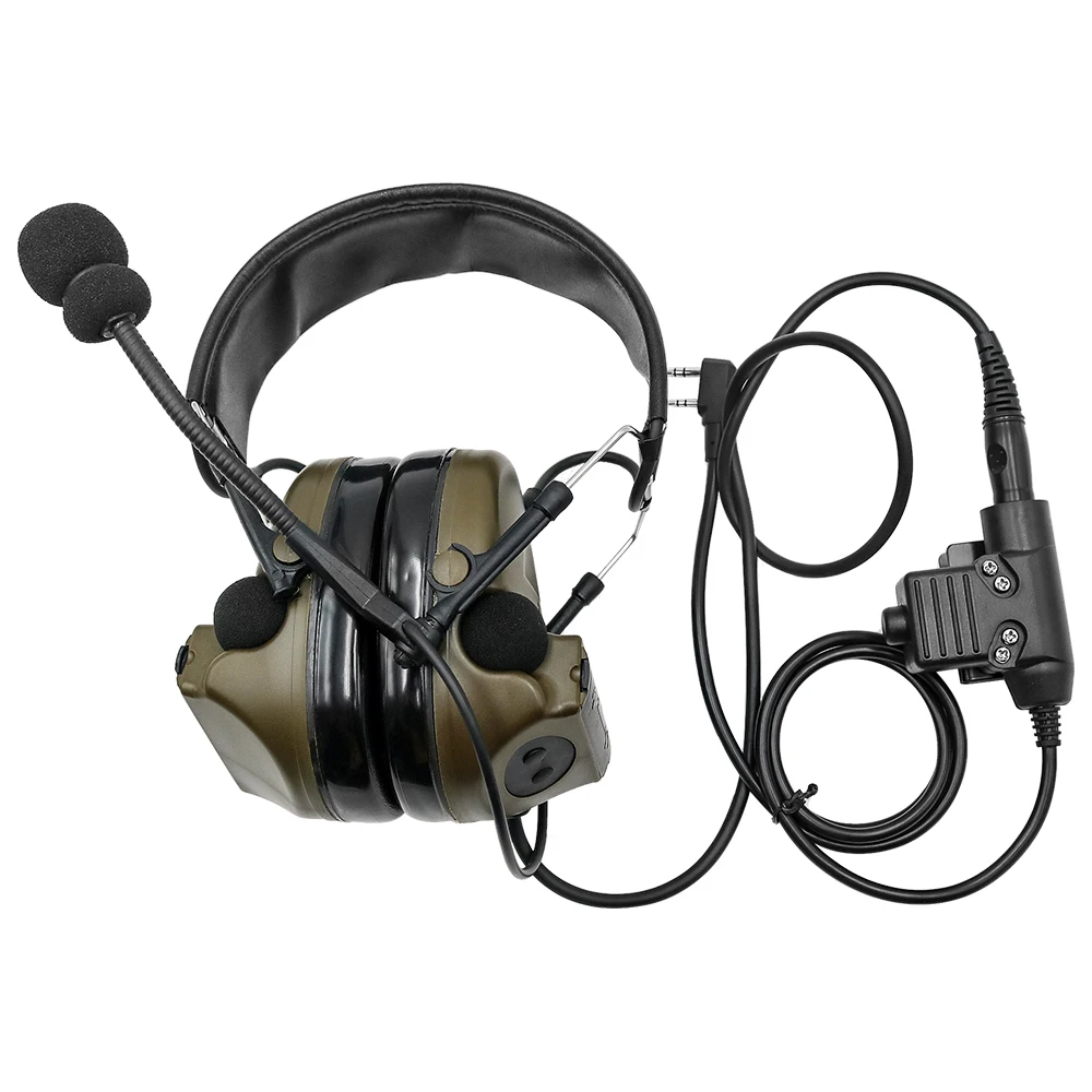 militar fones redução ruído captador fone fg