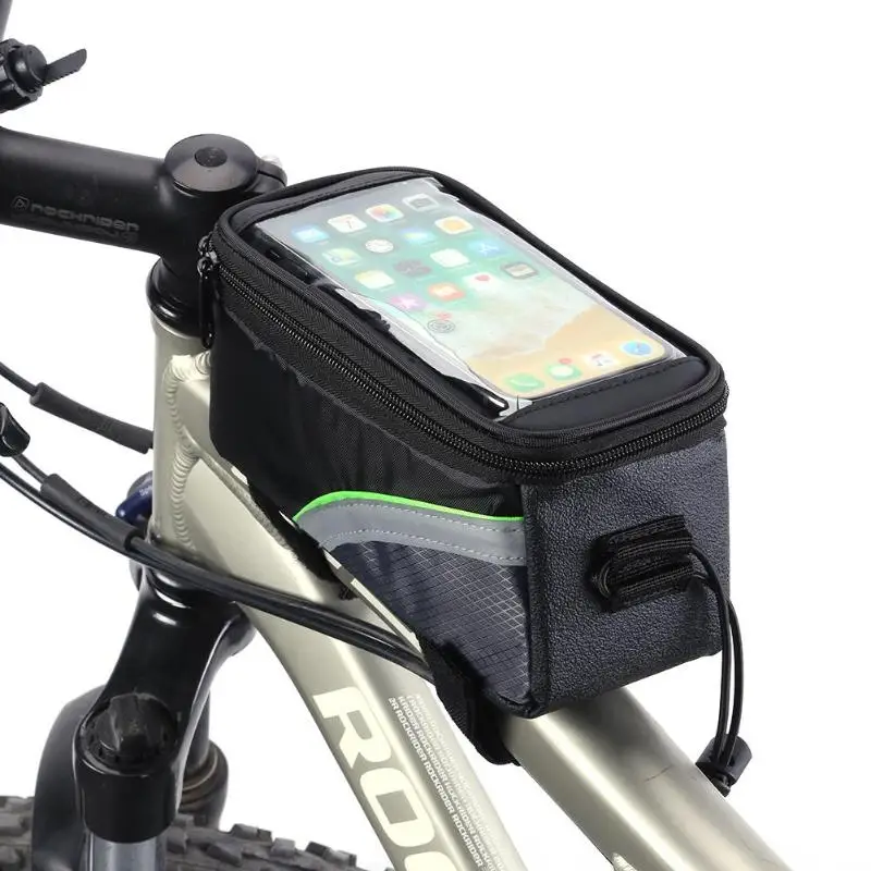 MTB велосипедный руль, сумки для мобильных телефонов, велосипедная Рама, передняя головка, верхняя труба, сумки