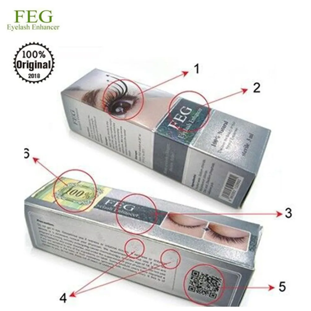 FEG Original Eyelash Growth Enhancer Natural Medicine Treatments Lash Eye Lashes Serum Lengthening Eyelash Serum Eyebrow Growth