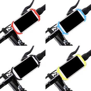 

1pc Universal 360 Mobile Phone Holder Silicone For Bicycle Motorcycle Pram Shockproof Bracket