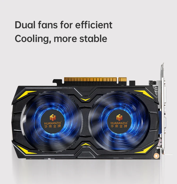 best graphics card for pc HUANANZHI RX560 4G\GTX 750TI 4GB\GTX 960 4G\650 2G Brand New Original Graphics Cards GPU 128Bit GDDR5 RX550 560 Video card Chip latest graphics card for pc