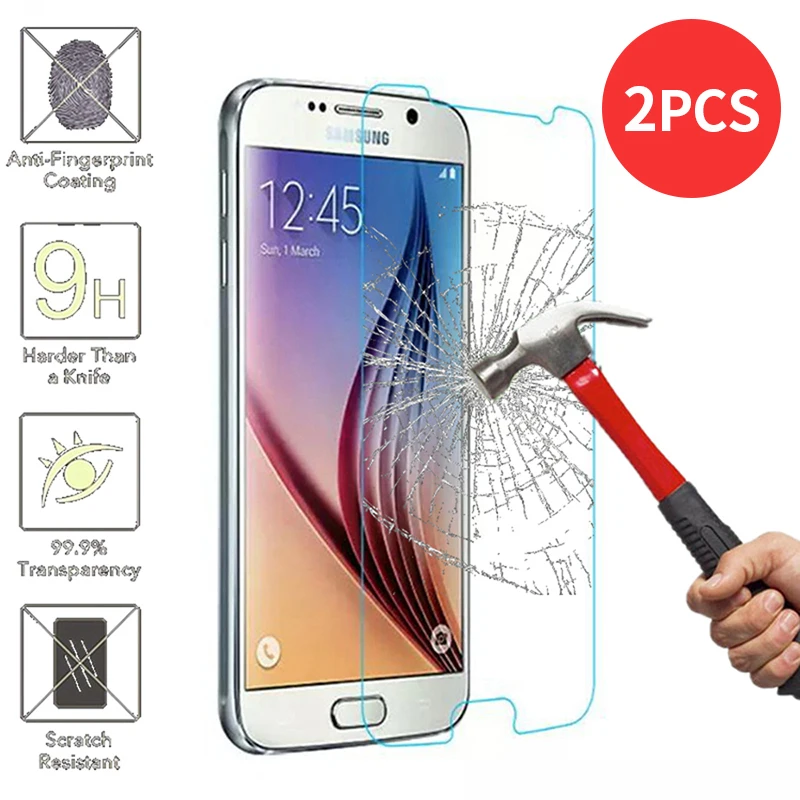 Защитная пленка для экрана Samsung Galaxy A50 A30 J3 J5 J7 2016 2015 2017 жесткая из закаленного