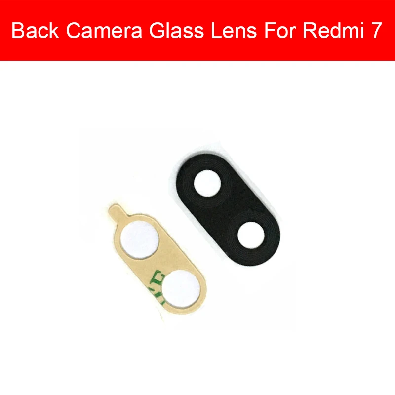 For Redmi 7 Объектив задней камеры крышка для Xiaomi Redmi 1 1S 2 S2 Y2 2A 3 3S 3X4 4X 4A 5 6 6A 7 7A Pro Plus Камера объектив Стекло Замена - Цвет: For Redmi 7