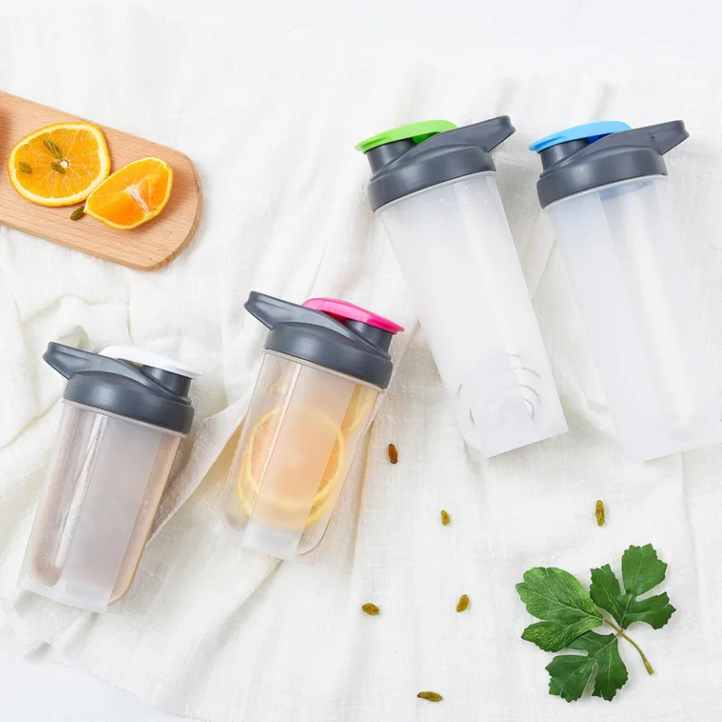 

700ml with Handle Shake Cup Plastic Milkshake Sports Space Speed Shaker Protein Powder Mixing Cup Customizable