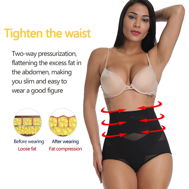 Women Body Shaper High Waist Tummy Control Panties Slimming Underwear Butt Lifter Waist Trainer Panty  Modeling Straps Briefs yummie shapewear