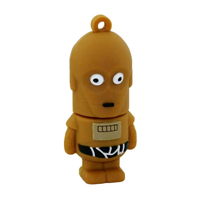 Флешка USB 64GB Флешка в форме героя мультика Звездные войны Дарт Вейдер 128GB 32GB 16GB 8GB4GB Флешка USB флеш-накопитель - Цвет: 2