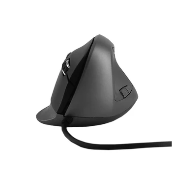 

USB Wired Ergonomic Vertical Mouse Upright Wrist Mouse 5-Button Optical Mouse