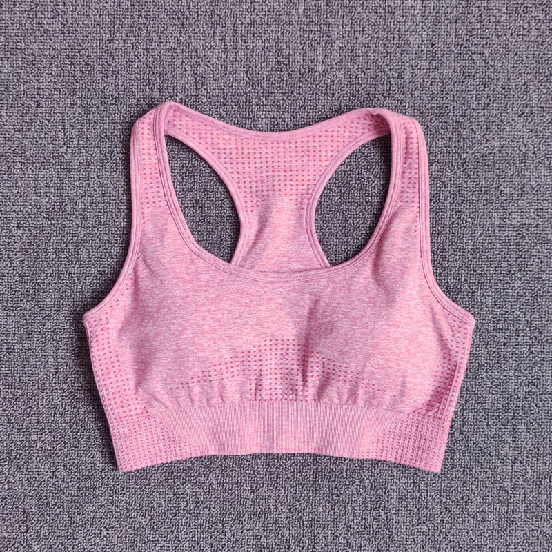 gw867 Pink Бесшовный спортивный бюстгальтер, топ для тренажерного зала, фитнеса, Женские топы для бега, пуш-ап, женский бюстгальтер для тренировок, йоги, Высокоэффективная спортивная одежда - Цвет: gw867 Pink