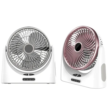 

Usb Desk Fan Small Personal Air Circulator Fan Portable Electric Table Desktop Fan Rechargeable Travel Fans For Camping Office R