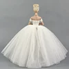 Wedding Dress For Barbie Doll original 1/6 BJD Party Evening Gown Bubble skirt Clothing Outfit Accessories vestiti white black ► Photo 2/6