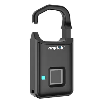 

Anti-theft password fingerprint padlock Capacitive touch fingerprint sensor USB charging long standby time 1 pcs