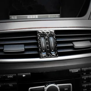 

Carbon Fiber Center Console Air Conditioning Knob Panel Decoration Cover Trim For Mercedes Benz C Class W204 2011-2014
