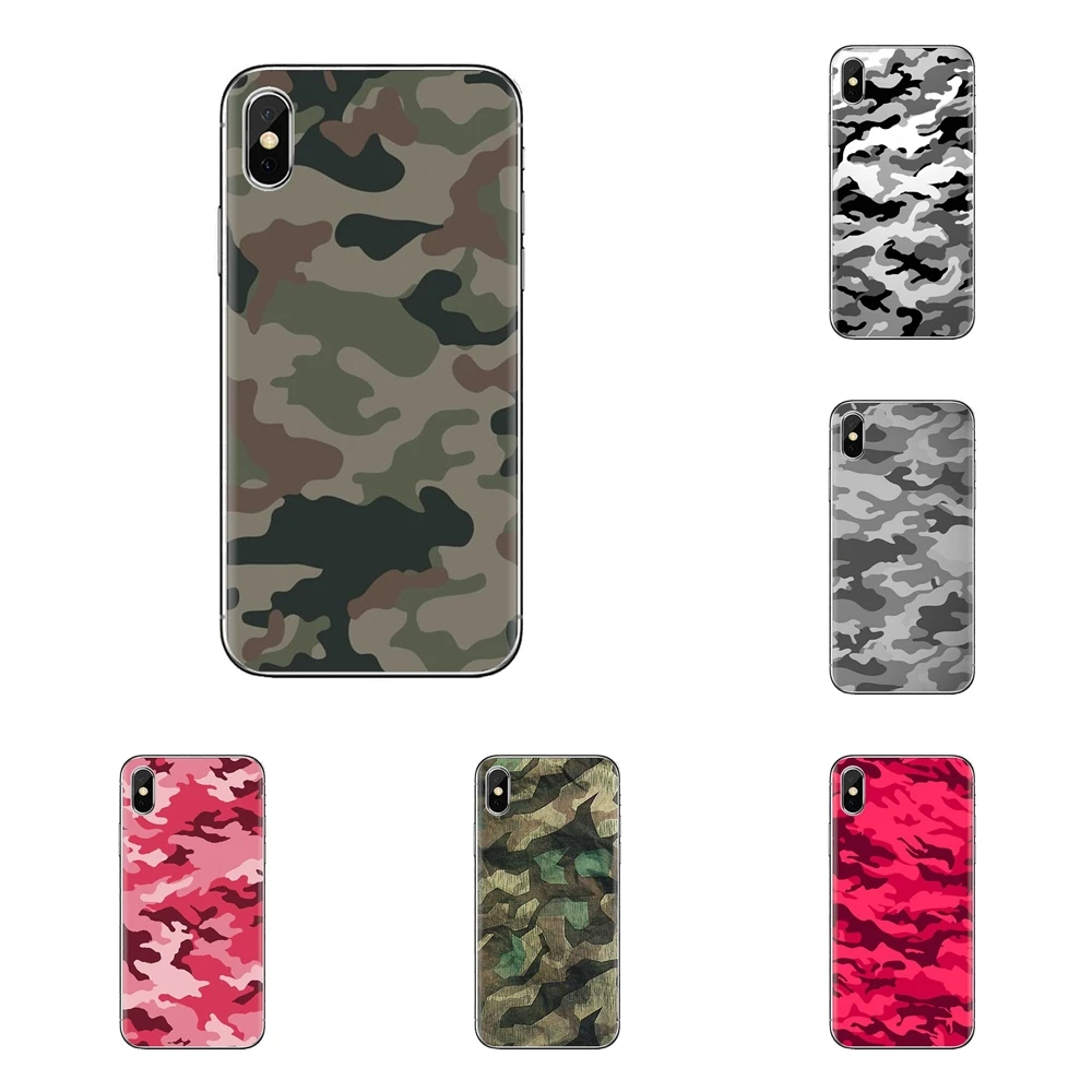 

Transparent TPU Shell Case Colorful Army Camo Camouflage Skin For Huawei Mate Honor 4C 5C 5X 6X 7 7A 7C 8 9 10 8C 8X 20 Lite Pro