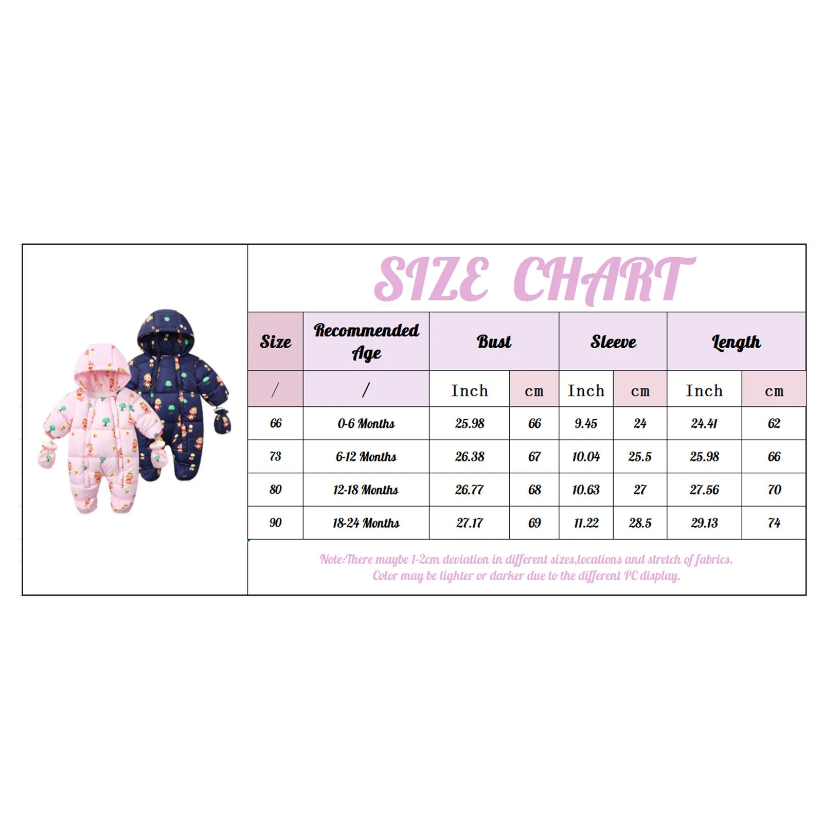 Toddler Kids Baby Girls Boys Hooded Coat Outdoor Thick Winter Warm Windproof Coat Bear Ears Romper Playsuit Jumpsuit 0-24 Months kids jackets baby jumpsuit winter coat