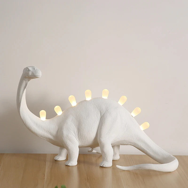 SELETTI – lampe de Table JURASSIC à Led en résine, luminaire décoratif d'intérieur, idéal pour un bureau, une chambre à coucher, t-rex