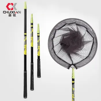 

Wholesale Fishing Net Fish Landing Net Foldable Collapsible Telescopic Pole Handle Durable Mesh G66