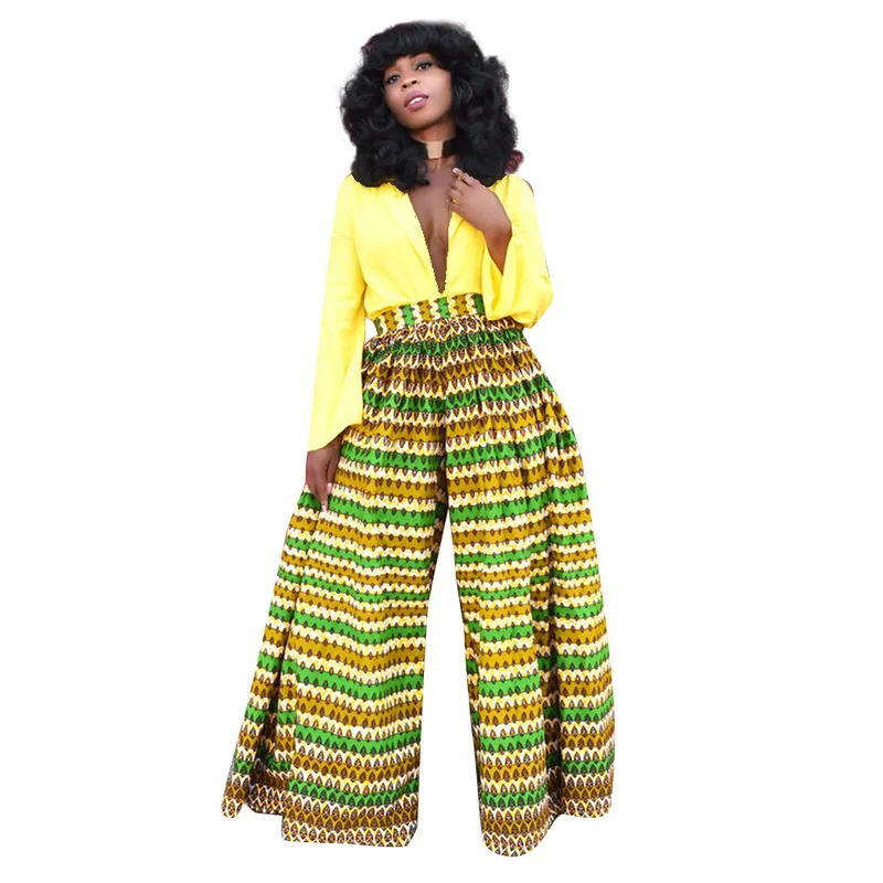 

Women Pants High Waist Streetwear Full Length Loose Casual Vintage Geometric Print Wide Leg Pants Sweat Pants Female Autumn New