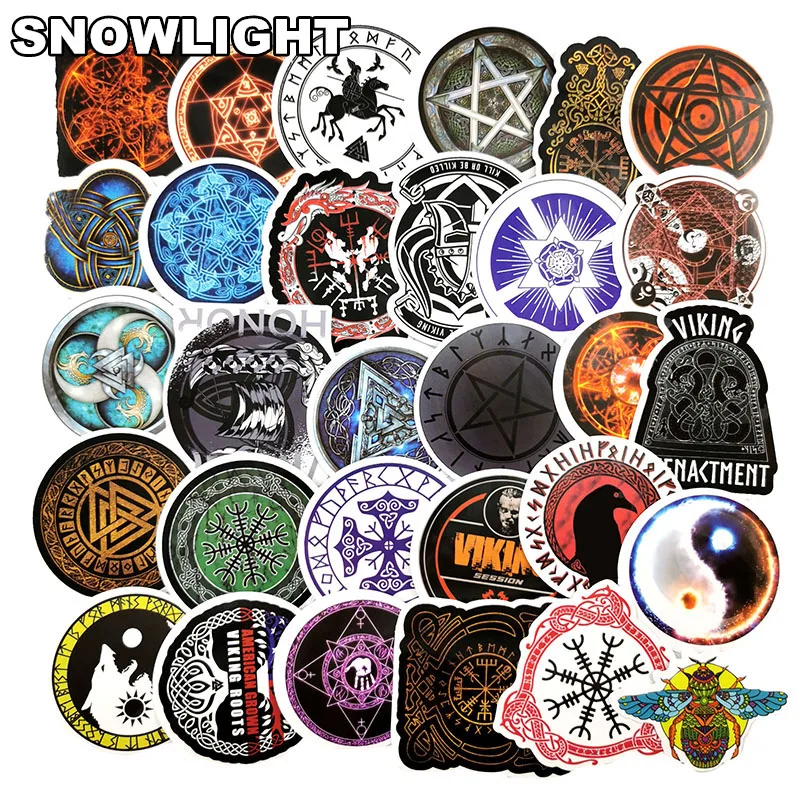 10/30/50/100pcs/set Totem Symbol Graffiti Stickers For Scrapbook Motorcycle Laptop Skateboard Waterproof Graffiti Stickers