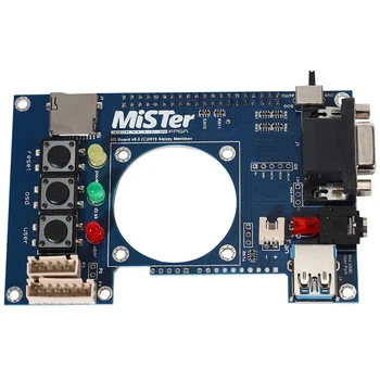 

with RGBHV / RGBS / YPbPr IO Board Analog Video Output VGA Port for MiSTer FPGA 3.5mm Headphone Port Replacement Board