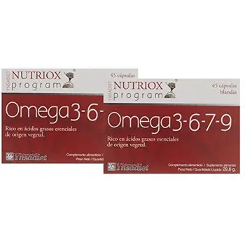 

OMEGA 3-6-7-9 - 2 x 45 Caps- NUTRIOX - YNSADIET