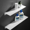 Black White Aluminum Alloy Wall-Mounted Kitchen Shower Room Bedroom Device Bathroom Accessories Organizer Shelf ► Photo 2/6
