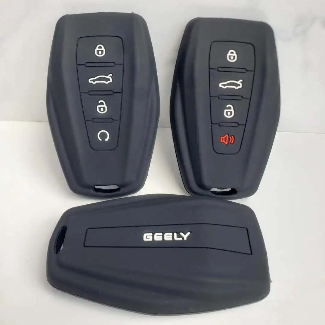 Key Case Key Case Cover Car Key Shell Car Key Chain Key Case Cover For Geely Coolray X6 Emgrand Global Hawk GX7 Car FOB Remote Holder