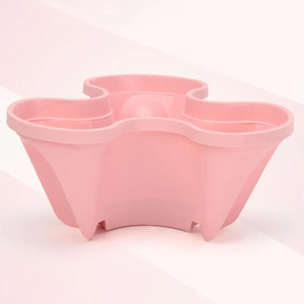 Pink MeterMall Stack-up тип стереоскопический цветочный горшок клубника растительный горшок для цветов декоративные овощи - Цвет: Pink