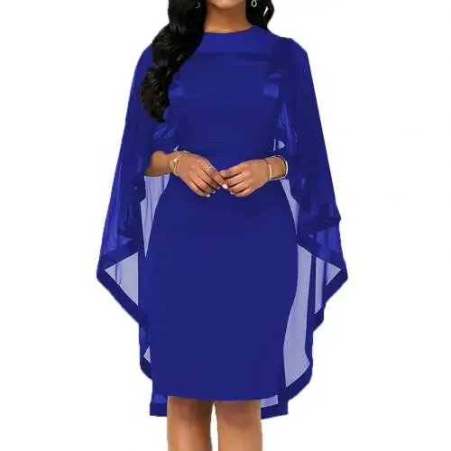 Модное женское облегающее платье с круглым вырезом, Коктейльные Вечерние платья для банкета, Осеннее женское Сетчатое платье - Цвет: Черный