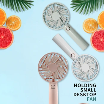 

Portable Mini Handheld Fan Mini Desk Rechargeable Quiet Office USB Rechargeable 3 Wind Speed Adjustable Cooler Fan