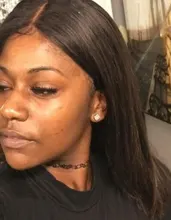 Pelo humano brasileño que rebota, mechones de pelo liso con cierre, Color Natural, pelo Remy, 3 mechones con cierre de encaje