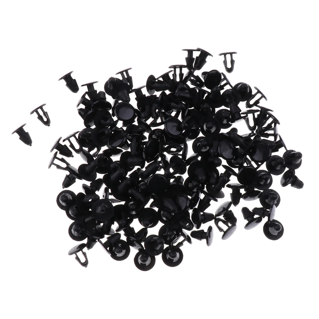100 Pieces Auto Car Engine Under Cover Clips 5mm Hole For Honda Toyota Lexus