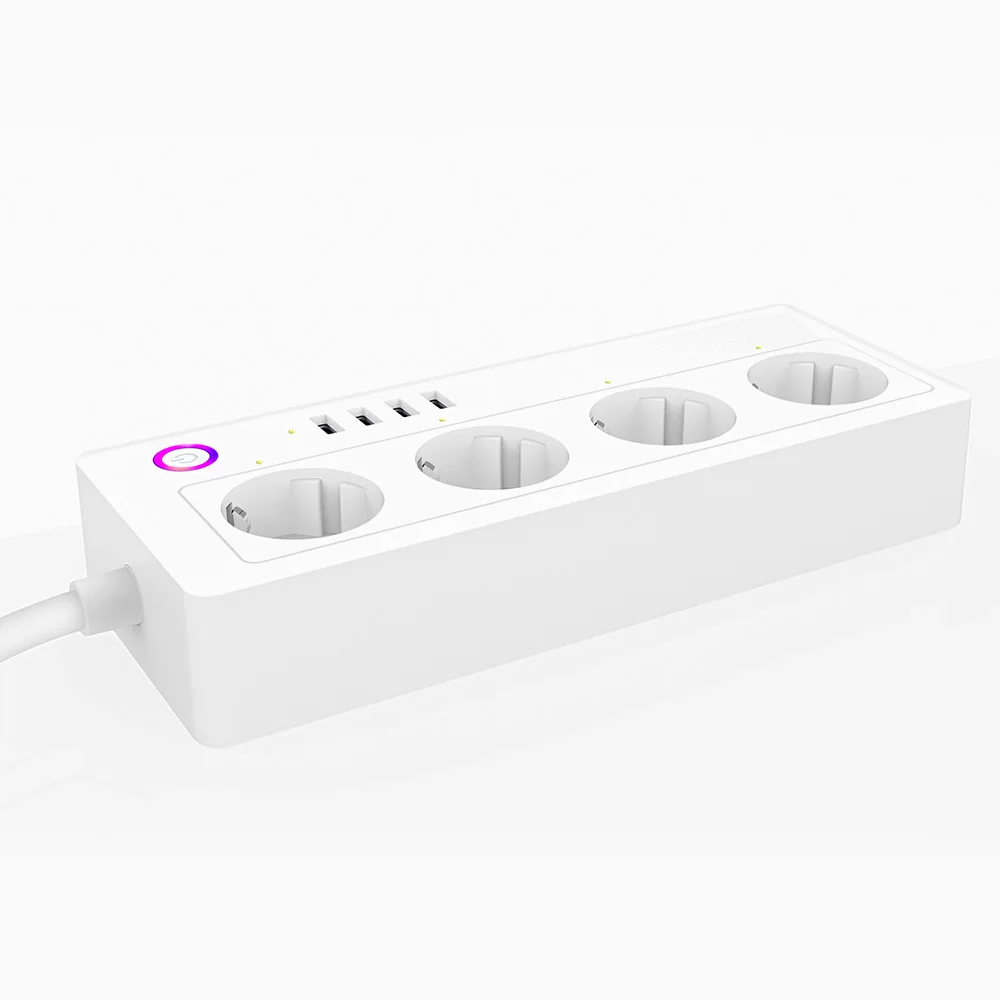 4 розетки розетка Wi Fi умный Мощность пропилен каучука прокладки с USB зарядки Порты
