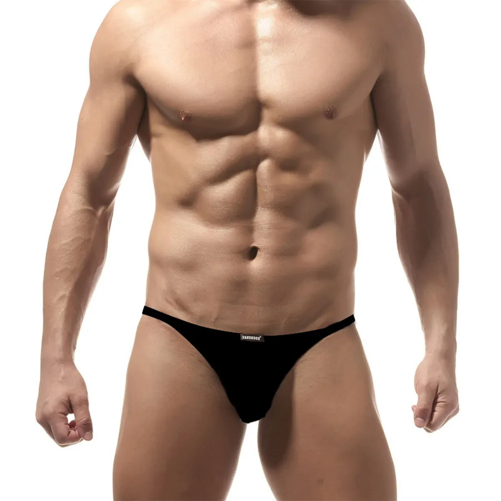 

Men Ice Silk Low Rise Underwear Narrow Side Elasticity Seamless Lingerie Soft Briefs Fashionable Comfortable Cool Underpanties
