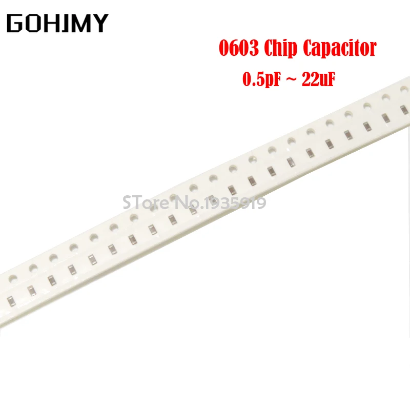 SMD Ceramic Capacitor 0603 100PCS