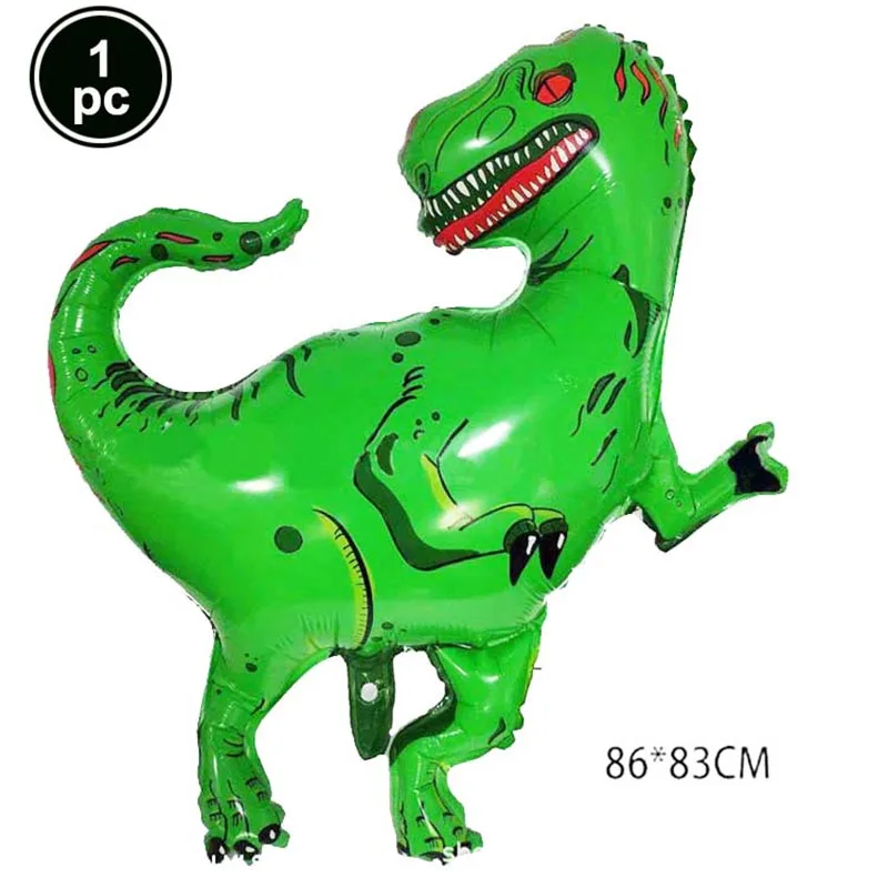 1 шт. Зеленый Динозавр стоячие фольгированные шары динозавр вечерние принадлежности день рождения шарики для украшения Джунгли животных части поставки Globos - Цвет: 2