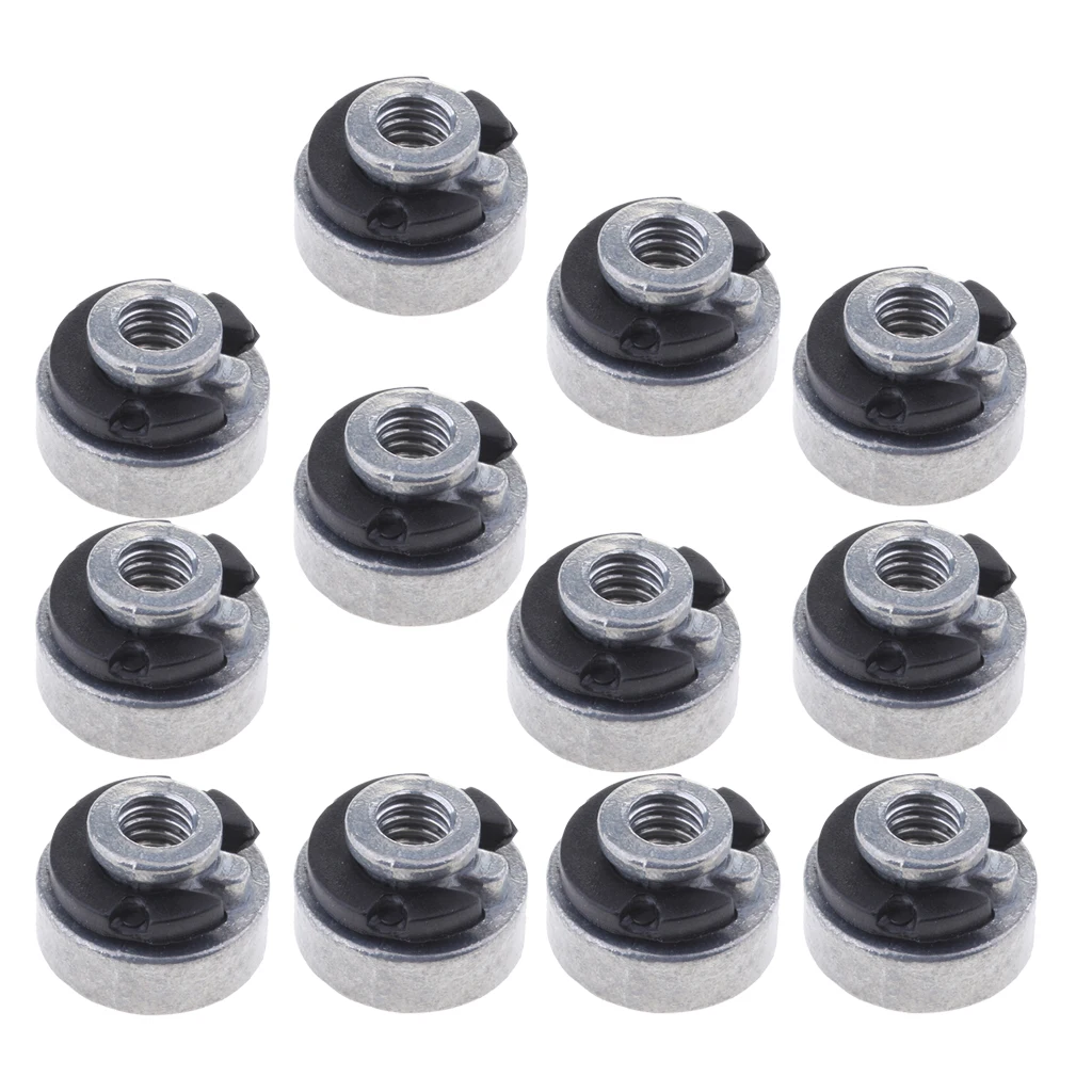 12pcs  Motorcycle Fender Seat Nut for Harley Sportster Street Bob Softail 96-17 