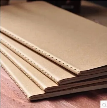 

Notebook Sketchbook Notebook for school supplies 21*11cm 30 sheets Kraft paper cover Notebook blank page