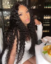 Remy onda profunda peluca Frontal 13x4 del pelo humano del frente del cordón pelucas con minimechones Preplucked y nudos blanqueados Pelo Rizado Peluca de cabello humano